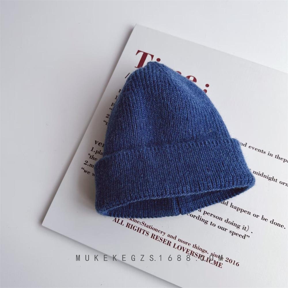 Kids Beanie Solid Color Knitted Baby Winter Hats For Children Warm Crochet Boys Girls Hat Toddler Cap Baby Bonnet Gorras Gorro