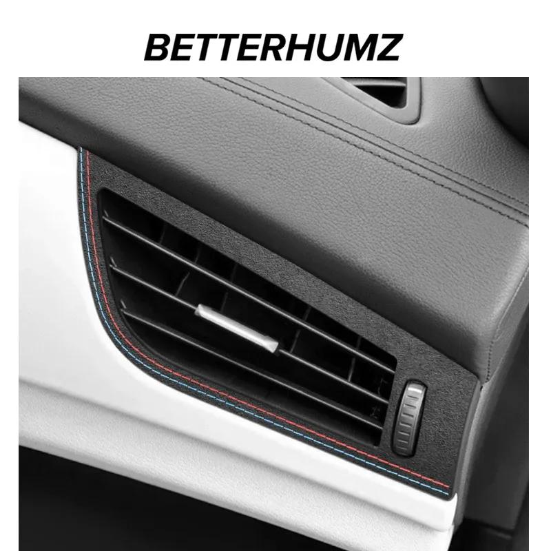 For BMW Z4 E89 2009-2016 Made of Alcantara Dashboard Side Air Vent Outlet Trim Frame Sticker Car Interior Tuning Accessories