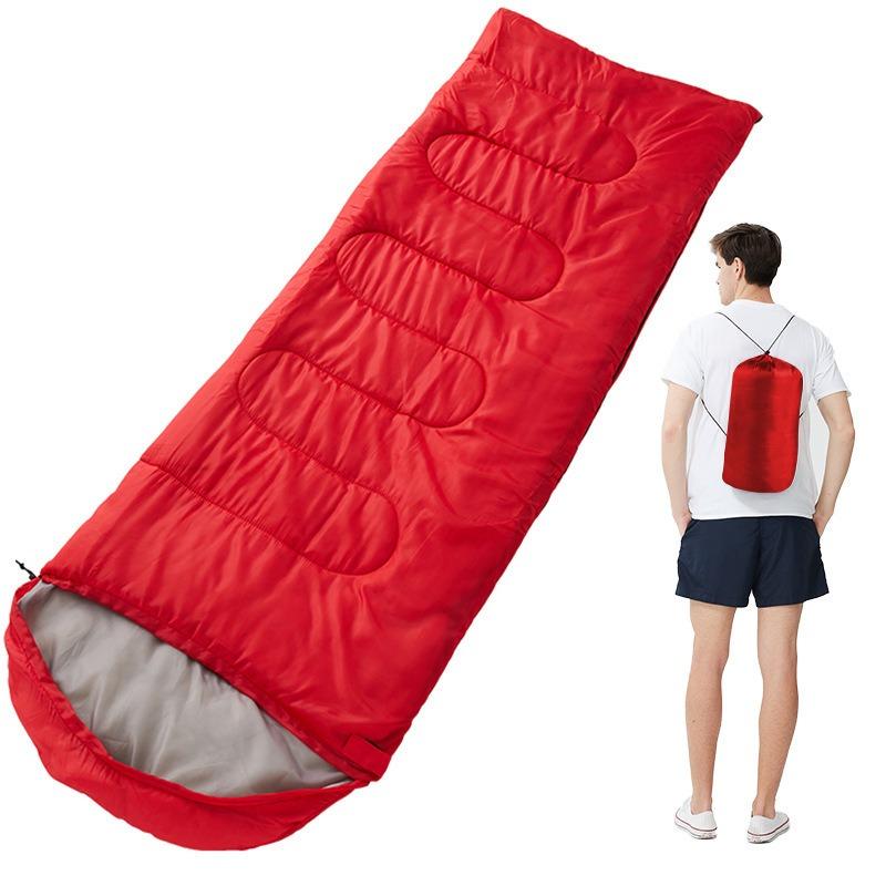 Ultra Lightweight Portable Sleeping Bag 4 Seasons Warm Envelope Backpack Outdoor Travel Camping Sleeping Bag Hiking Supplies
