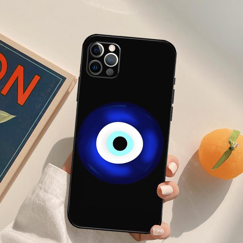 Evil Eye Funda Case For iPhone 16 Pro Max 14 11 12 13 15 Pro Max Mini XR 16e 15 16 Plus Phone Cover
