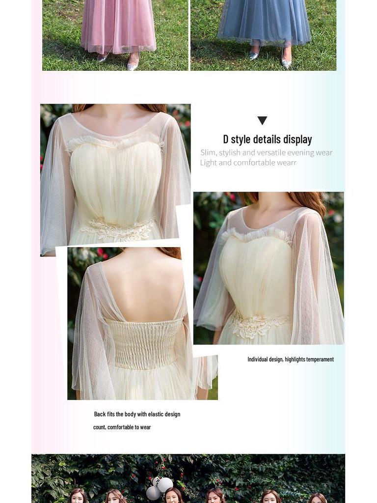 2025 Elegant Long Bridesmaid & Evening Dress for Women