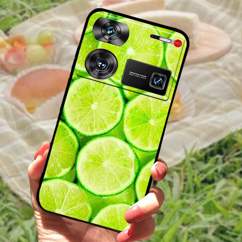 Shockproof Funda For ZTE Nubia Z60 Ultra Case Silicon Black Soft Bumper for Nubia Z60 Ultra Phone Cases Z60Ultra Cartoon Shell