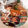 Nami Round Area Rug Carpet Rug For Living Room Bedroom Sofa Playroom Decor Nonslip Floor Mat