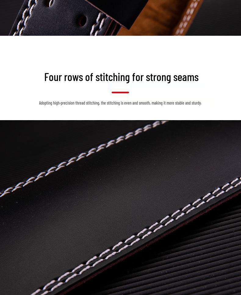 Cross-Border Leather Weightlifting Belt: Professional Back Support for Fitness, Squat, Deadlift, and Training