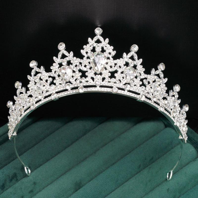 Bridal Crown Tiara Birthday Party Headband Rhinestone Queen Hair Accessories Wedding Dress Crown