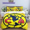 Club America Pattern Bedding,Quilt Set Quilt Cover Pillowcase Home Birthday Gift(1 * Duvet Cover + 2 * Pillowcase, Without Core)