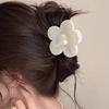 Hair Claw Flower Shape Back Head Shower Clip Lightweight Medium Size Shark Hair Claw Versatile Hair Accessory