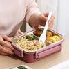 Stal Nierdzewna Pojemnik na Lunch 3 Komory Termiczny Pojemnik na Zupę Bento Duża Pojemność Przenośny Pojemnik do Przechowywania Żywności dla Dorosłych Uczniów Dzieci