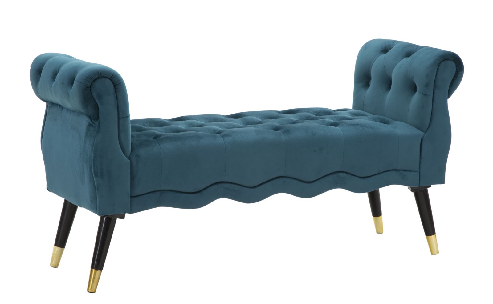 Banco París Teal Oro Cm 120X40X60