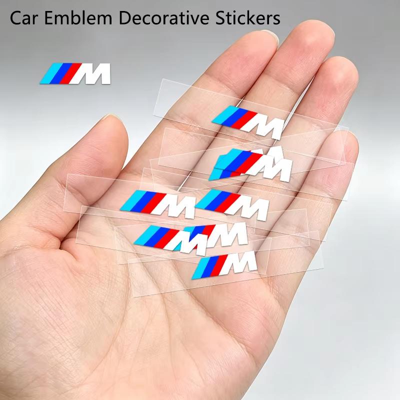 Car Interior Sticker Creative Emblem Badge Sticker Waterproof For BMW M F10 F20 E83 E90 E92 E93 X1 X5 X6 F30 G03 E43 E53 E63 E84 UK8