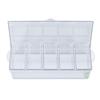 Ice Chilled Condiment Server Plastic Storage Cold Food Container Clear Sauce Caddy Serving Tray Container with Lid