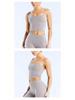 DFYNE Schönes Rücken Yoga Tanktop: Schlankmachendes U-Ausschnitt-Camisole mit dünnen Trägern.