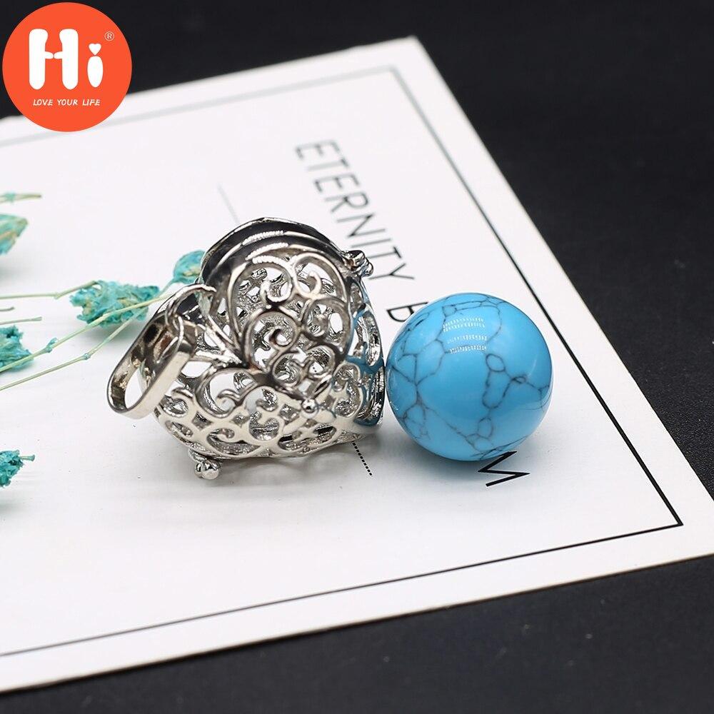 Hi New Necklace Pendant Natural Stone Heart-Shaped Cage Pendant For Jewelry Making DIY Necklace Bracelet Gift Jewelry Accessory