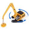 KDW 625010 Die-Cast Wheel Excavator Heavy Construction Vehicle Model