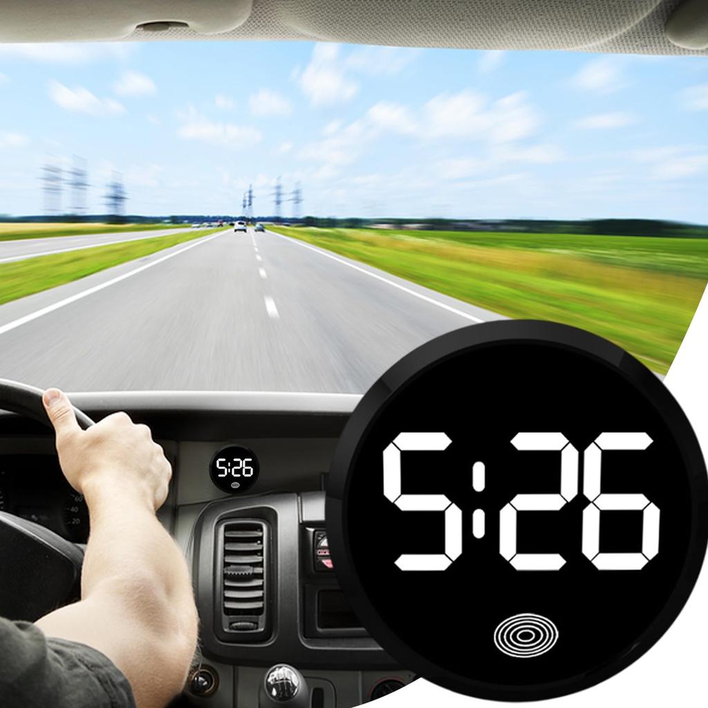 Electronic Clock for Car Dashboard, Digital Dashboard Car Clock, Car