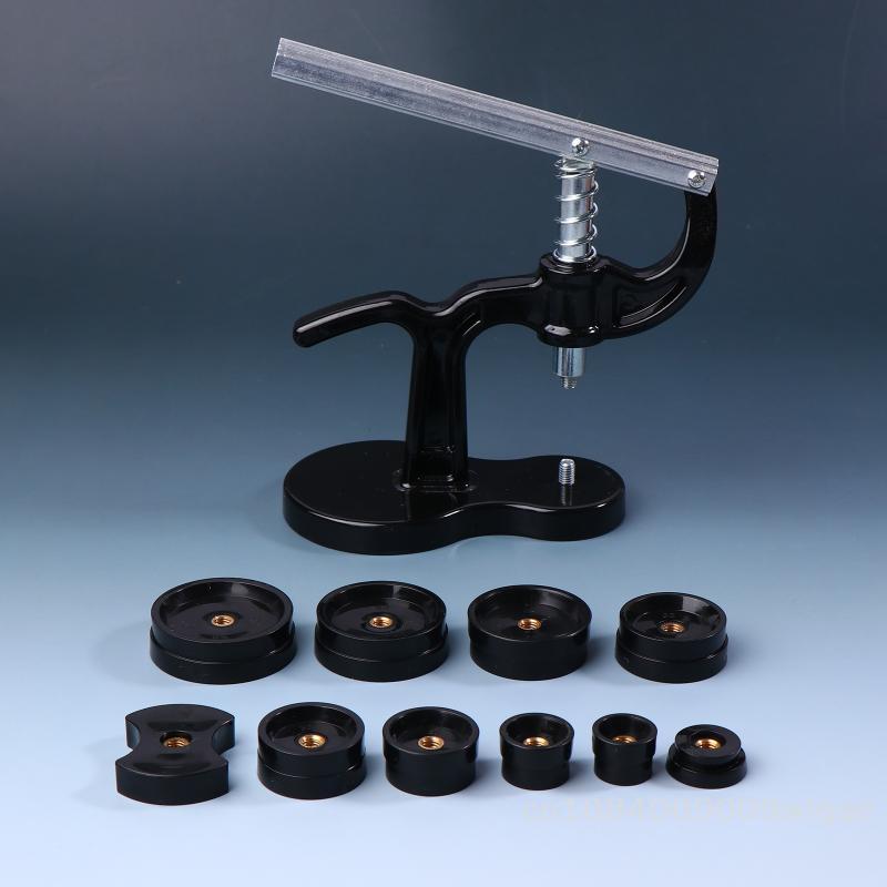 Watch Battery Replacement Tool Kit - Desktop Watch Case Press for Mechanical & Quartz Watches Back Cover Installation