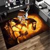 Dinosaur Moonlit Adventure Office Rug Chair Mat, Game Carpet, Suitable for Front Door, Bedroom, Living Room, Desk, Holiday Gift