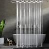 LIEI Fully Transparent PEVA Shower Curtain