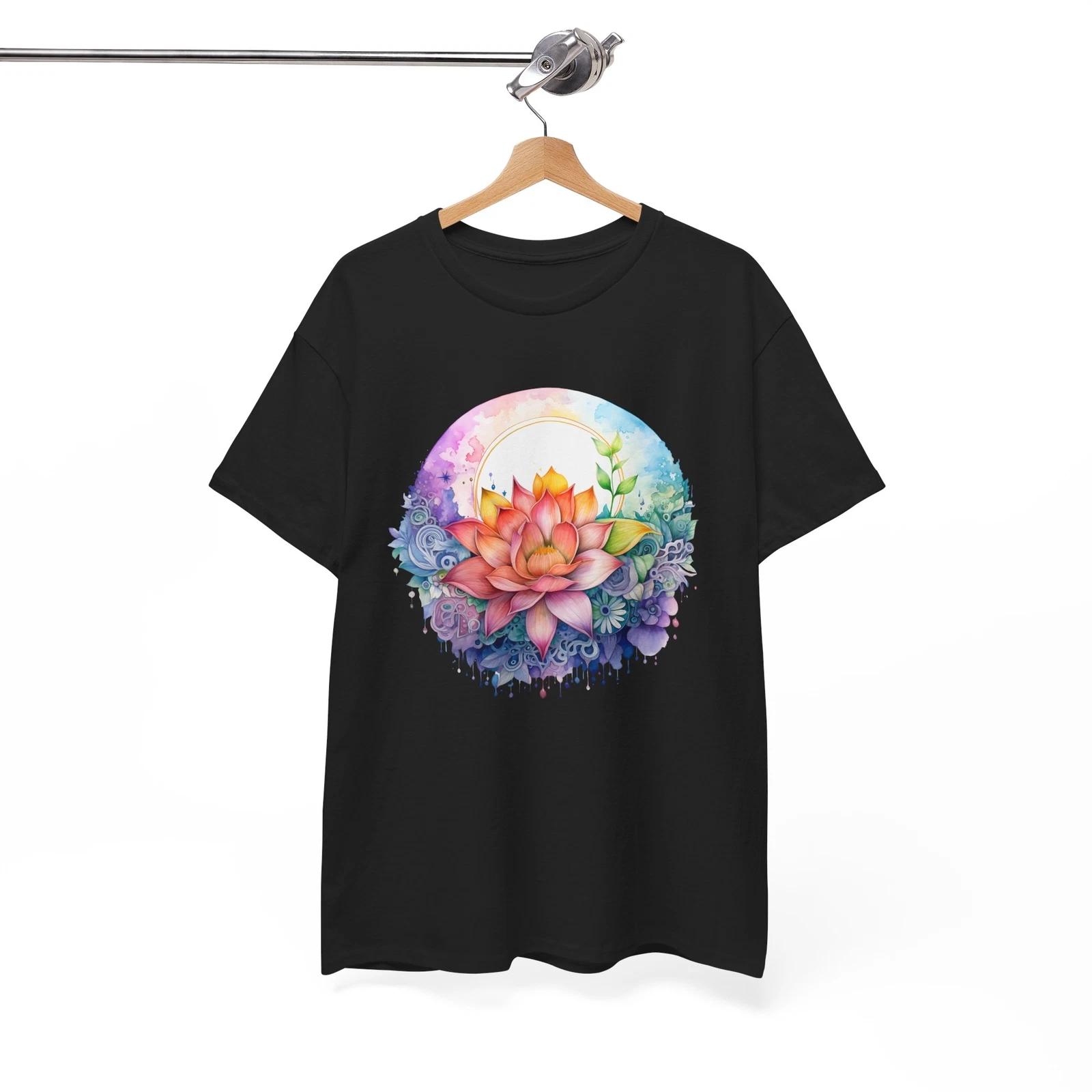 

Retro Yoga Zen Lotus Flower T-Shirt - Dreamy Floral Tee for Wish Makers S