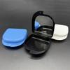 1/5 Pcs Denture Tray Box With Mirror Dental Retainer Box Case Plastic Teeth Container Denture Box False Teeth Protective Case