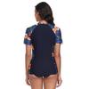 CHARMLEAKS Womens Rash Vest Short Sleeve UPF 50+ Lightweight Quick Dry Swim Shirt (No Bottom)