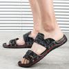 Men Slippers Gladiator Sandals Outdoor Summer Roman Sandals Open Toe Beach Shoes Plus Size