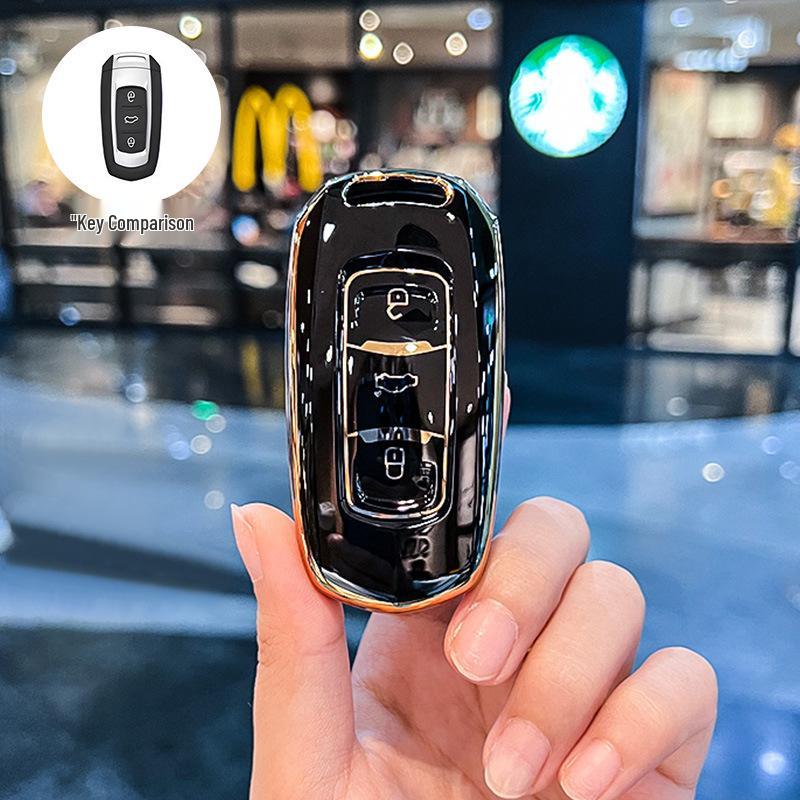 Чехол для ключей Geely Panda Mini & Emgrand GS для Borui, X6 Vision, X3 Boyue & X1 Karting чёрный