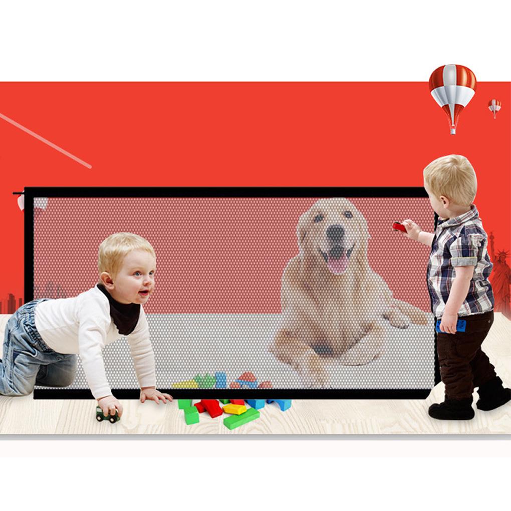 Dog Fence Multipurpose Safety Gate Foldable Design Household Accessories Craftsmanship Adjusable Rod Flexible Puppy Barrier