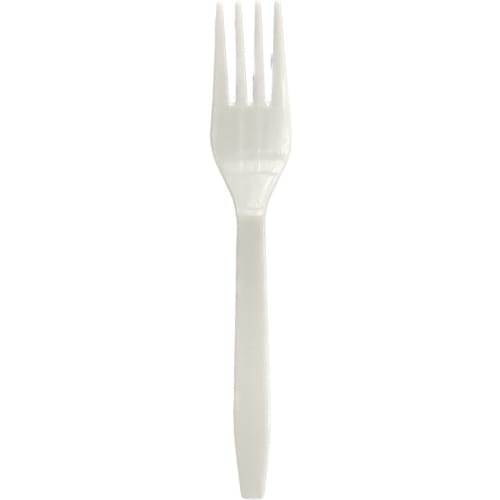 Niche Plus Individually Wrapped Disposable White Forks, 155mm, Pack of 100