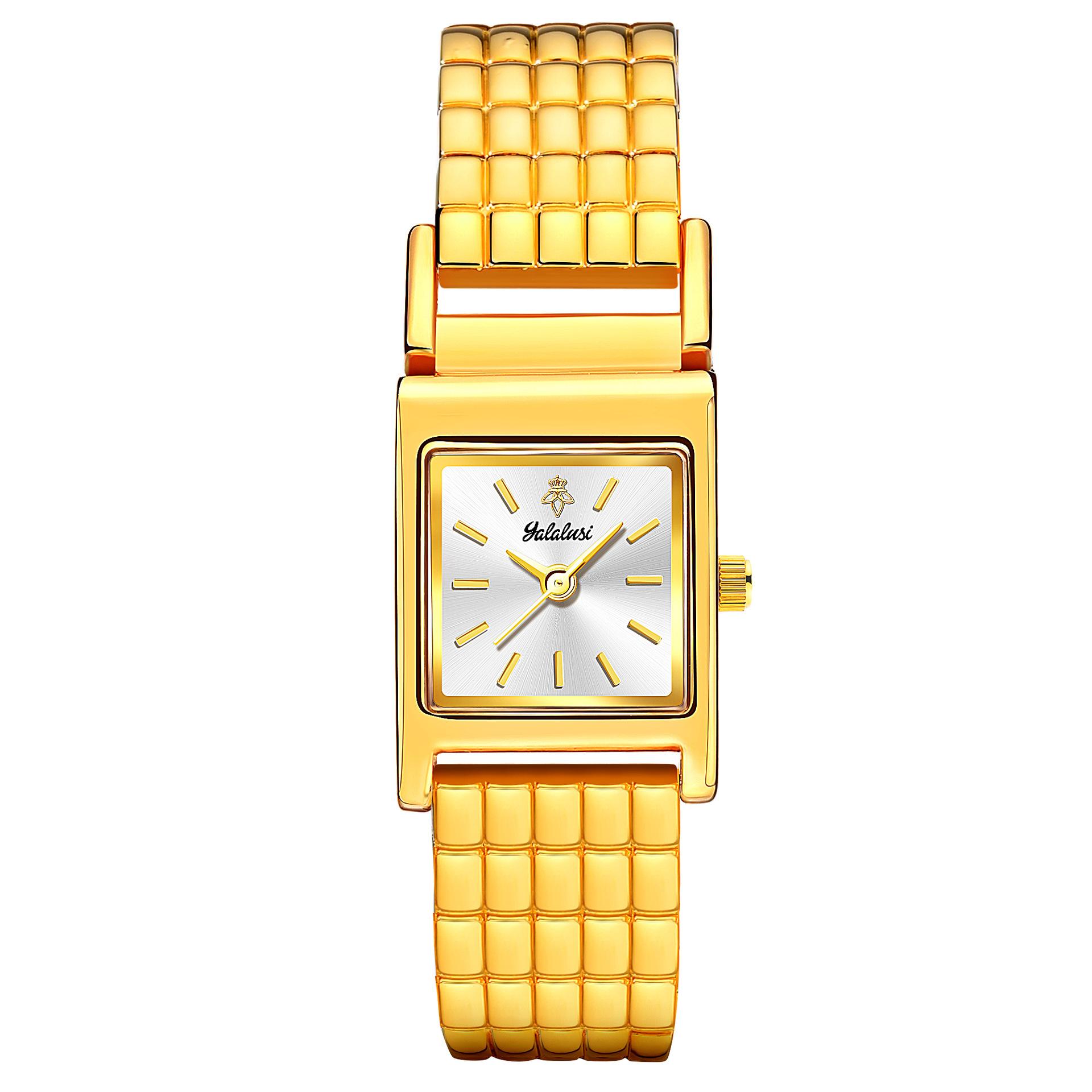 Yalalusi Luxury Square Jane Ladies Watch Light Luxury Gold Women S Watch Style