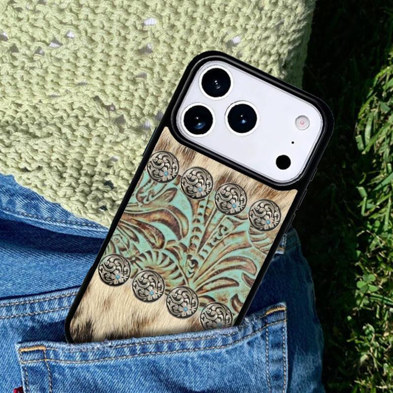 Cowboy Cowgirl Howdy Western Ranch Boho Phone Case Cover for IPhone 11 12 13 14 15 16e 17 Pro Max Coque for IPhone 17 Air