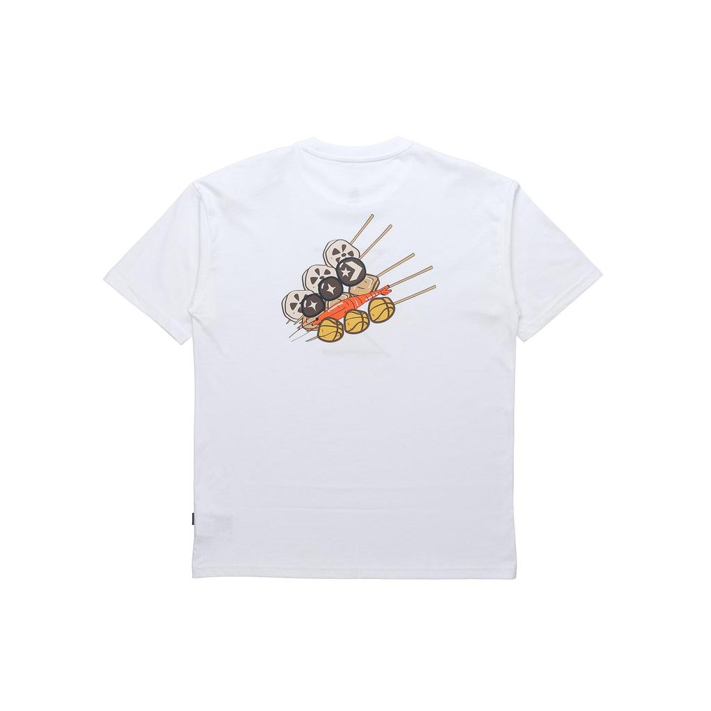 Converse T Shirts Unisex White Crew Neck Moderate Straight Fit 10020852-102