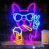 Fashion Skateboard Dog Neon Lights Dimmable Wall Decor LED Bedroom Living Room Pet Shop Bar Party Birthday Wedding Gift