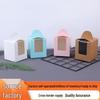 Single Cake Box with Handle and Window for Muffins, Egg Tarts, and Desserts