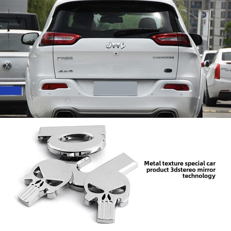 Car Accessories 3D Meatl Car Stickers For Jeep Renegade Grand Cherokee Xj Wrangler Jl Patriot Compass Car Decorations Sticker