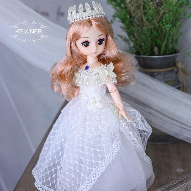 New 30cm 1/6 BJD Little Girl Cute Dress 15 Removable Joint Doll Princess Beauty Makeup Doll Fashion Dress DIY Toy Gift Girl