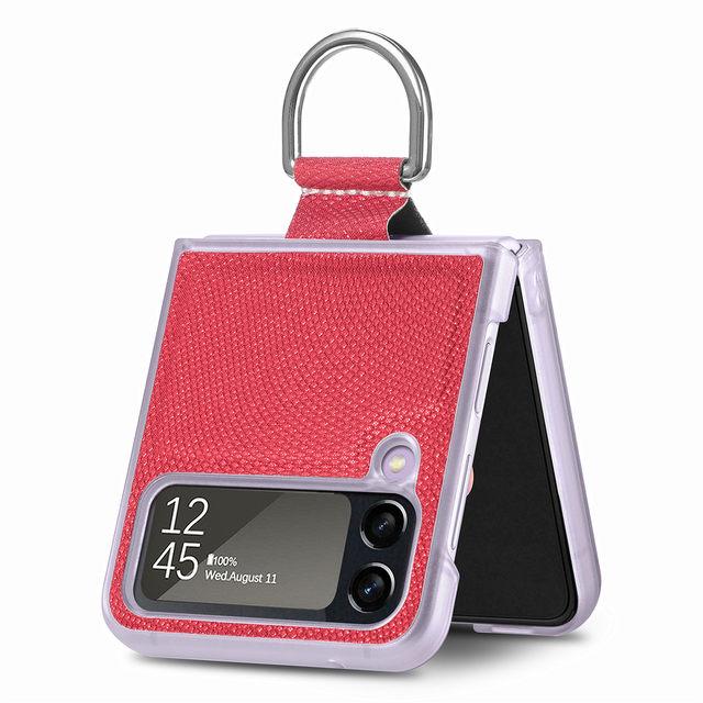 

Тонкий матовый чехол на ощупь для Samsung Galaxy Z Flip4 Flip 4 5g Flip3 Flip 3 Finger Ring Cover для Samsung Flip4 Cases for Samsung Z Flip 4 красный