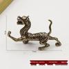 Antike Bronze Vier Göttliche Bestien Ornamente: Blauer Drache, Weißer Tiger, Roter Phönix und Schwarze Schildkröte - Feng Shui Dekoration für Wohlstand