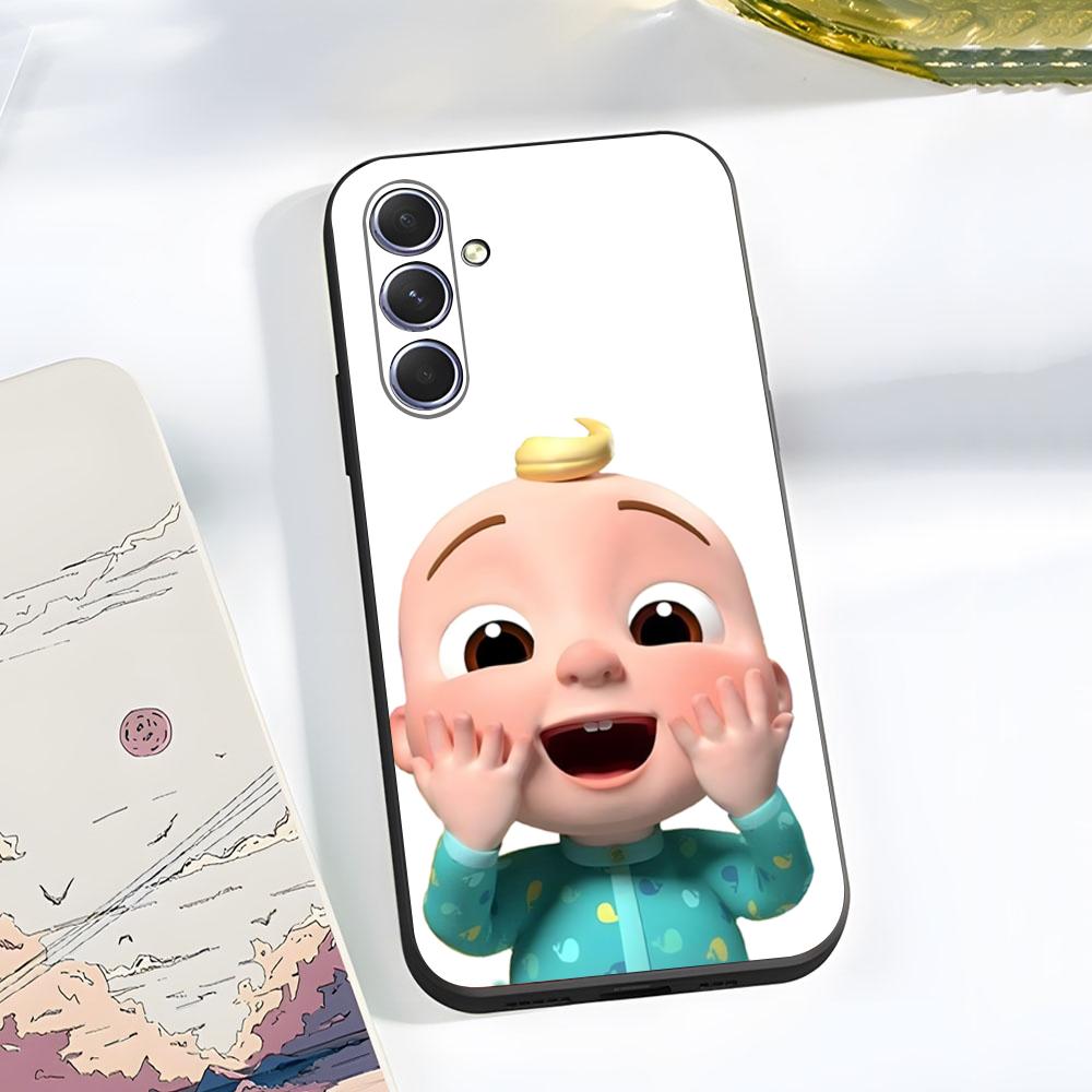 

C-CoComelonS Phone Case For Samsung A56 A36 A26 A16 A15 A25 A35 A55 A14 A34 A24 A54 Black Soft Shell Samsung A55