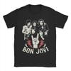 Hard Rock Band Bon Jovi Tour 2026 Poster Print Tshirt Unisexs Unisexs Clothing Streetwear Y2k Fashion Top Cotton Solf Summer Tee