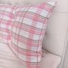 Thickened By 15cm Cute Korean Style Headboard Large Backrest Colorful Checkered Bed Cushion Soft and Skin Friendly Soft Bag Bedroom Tatami Pillow