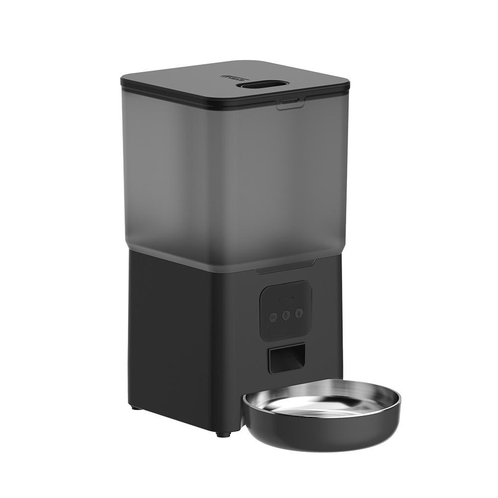 

Автоматическая кормушка для кошек объемом 6 л с дистанционным управлением, дозатор корма для домашних животных с функцией Wi-Fi, миска из нержавеющей стали, таймер для кормления кошек и собак 6L