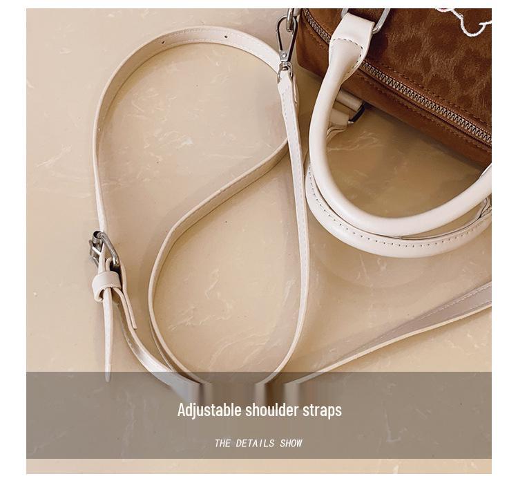2025 Women's Cross-border Leather Boston Bag: Fashionable Cartoon Handbag & Single Shoulder Crossbody Bag
