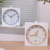 Modern Minimalists Alarm Clock with Builts In Nightlight and Quiet Movement for Home Decors Battery Operated Table Clock