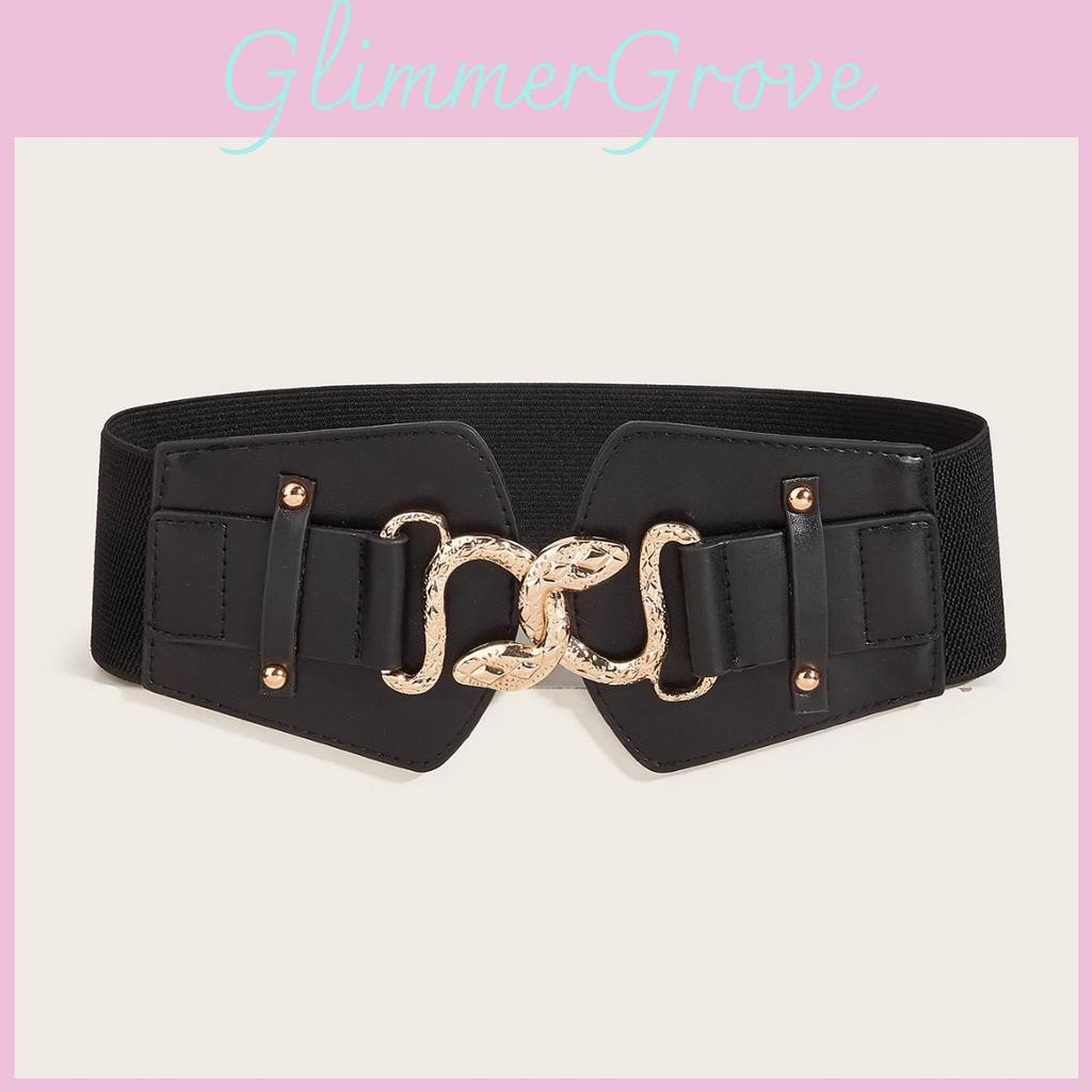 Style Metal Waist Belt With Alloy Buckle For Women Dresses And Coats