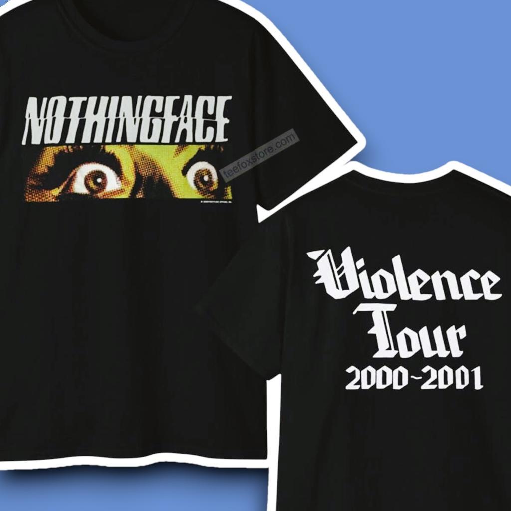 BIG SALE! Nothingface Violence Tour 2000-2001 Shirt All Size S-5XL