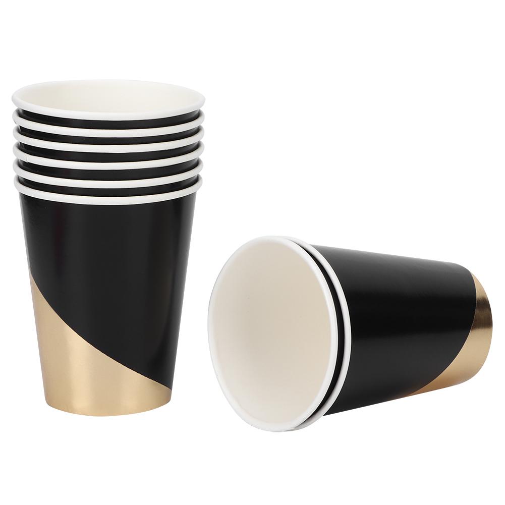 8pcs 270ml Disposable Paper Cup Tableware for Birthday Wedding Party Supplies Home use