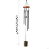 Metal Wind Chime 26 inch Waterproof Deep Tone Hanging Ornament Memorial Windchime for Outdoor Sister