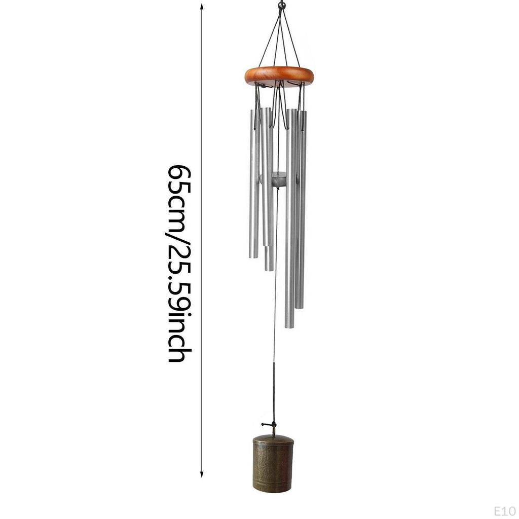 Metal Wind Chime 26 inch Waterproof Deep Tone Hanging Ornament Memorial Windchime for Outdoor Sister