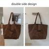 Leopard Print Double-sided Shoulder Bags for Women Casual  Girls Class Ladies Tote Bag Large Capacity Female Shopping Handbags